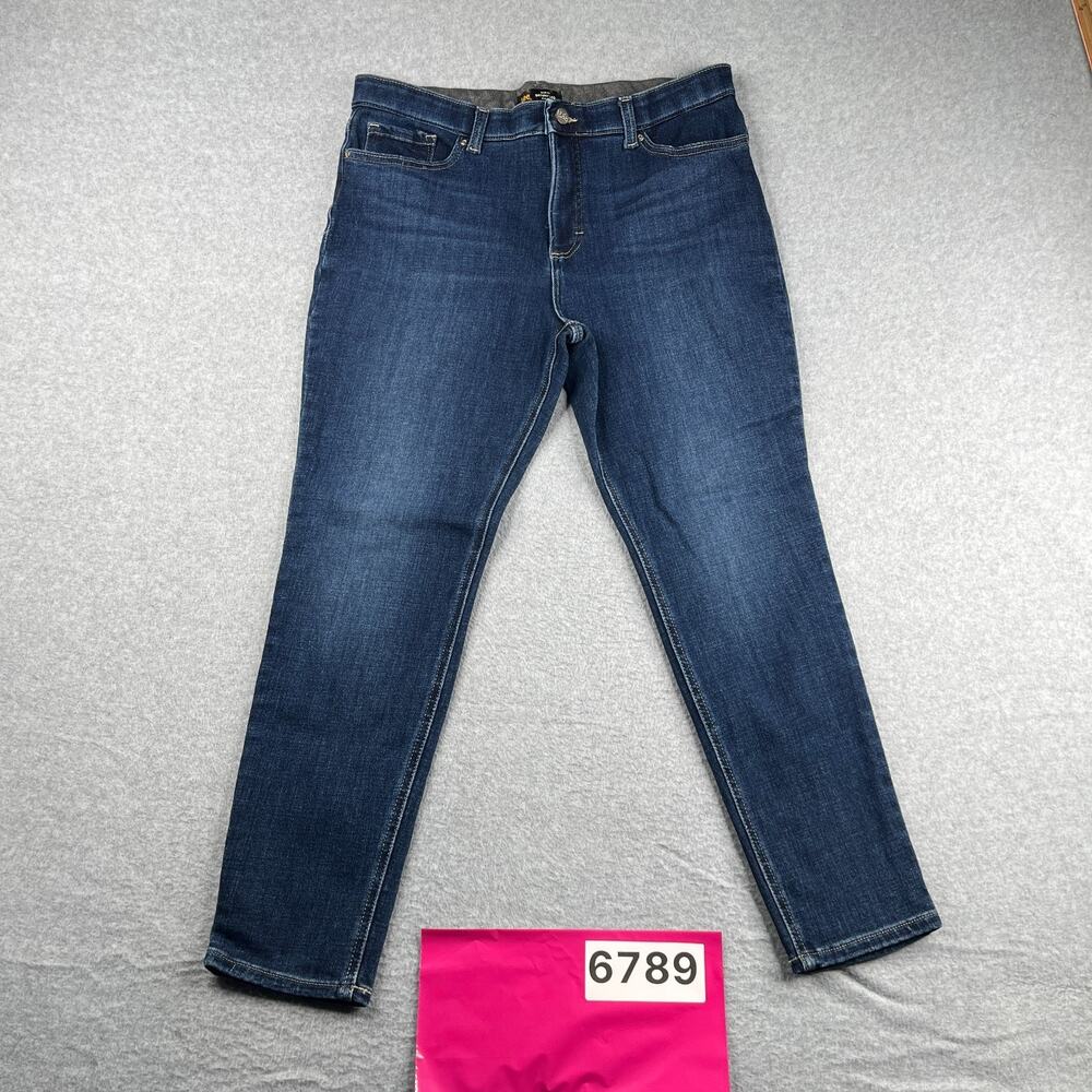 Lee Skinny Leg Mid Rise Slim Fit Jeans Womens Size 14 Short Casual Classic